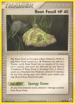 Root Fossil card in English