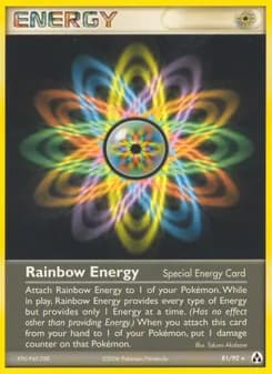 Rainbow Energy card in English