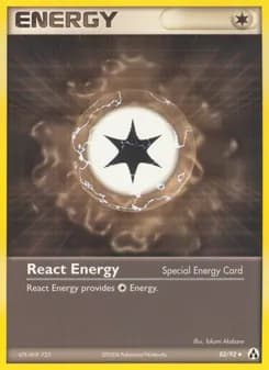 React Energy card in English