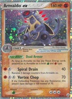Armaldo ex card in English