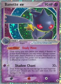 Banette ex card in English