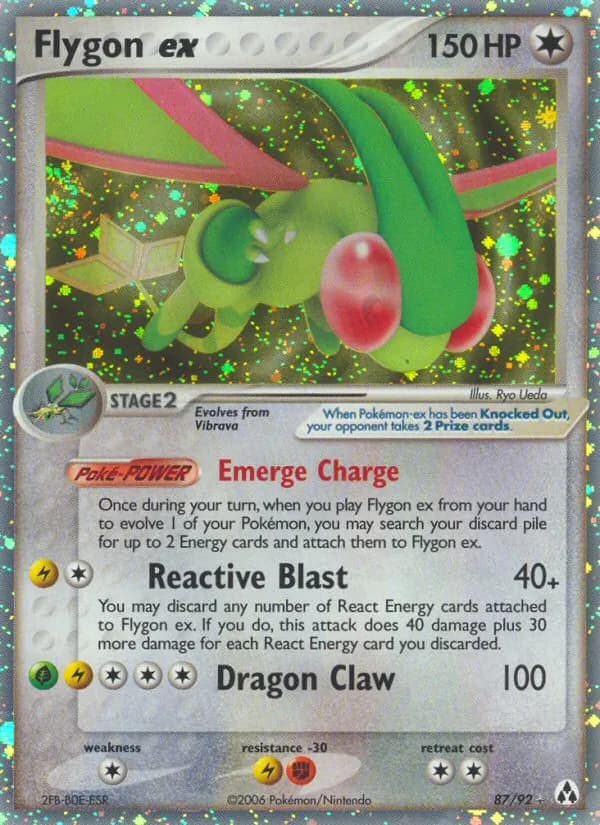 Flygon ex card in English