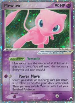 Mew ex card in English