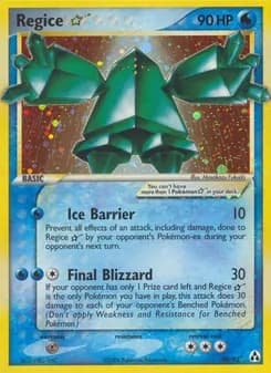Regice ☆ card in English