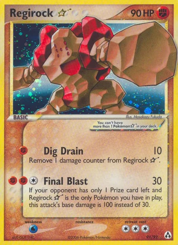 Regirock ☆ card in English
