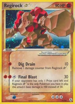 Regirock ☆ card in English