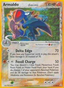 Armaldo δ card in English