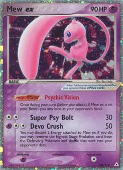 Mew ex card in English