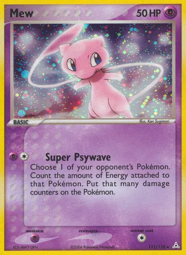 Mew card in English
