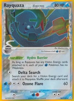 Rayquaza δ card in English