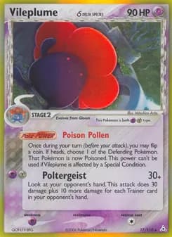 Vileplume δ card in English