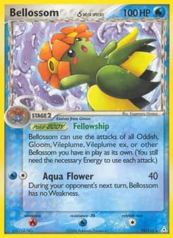Bellossom δ card in English