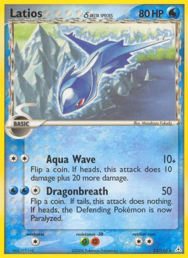 Latios δ card in English