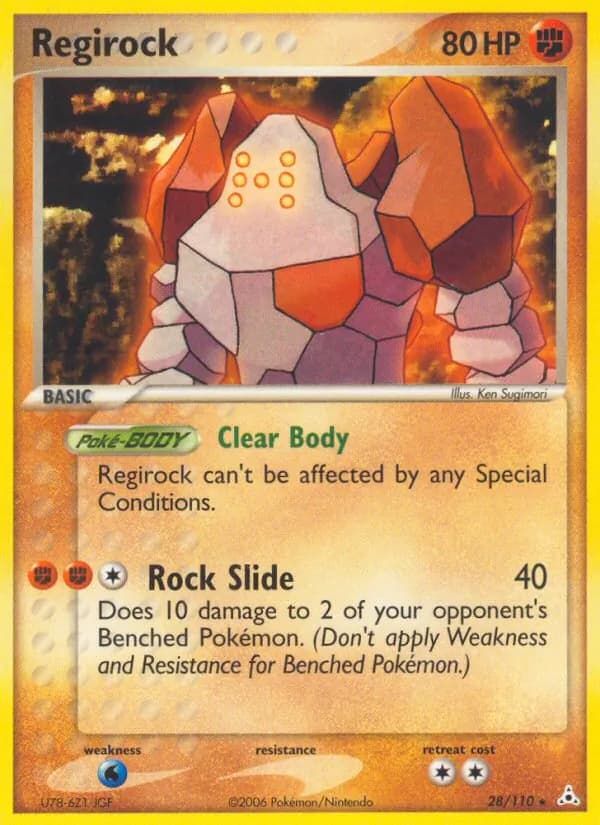 Regirock card in English