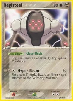 Registeel card in English