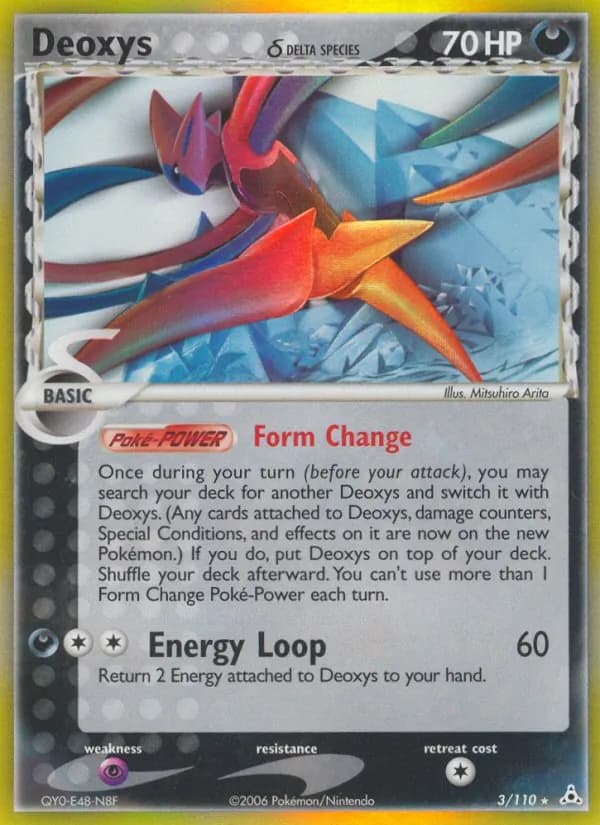 Deoxys δ card in English