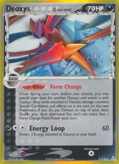 Deoxys δ card in English