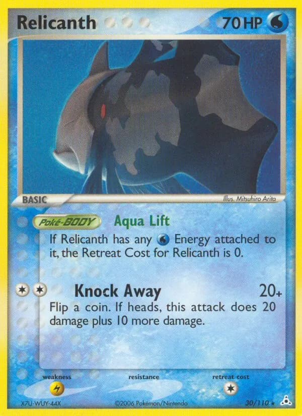 Relicanth card in English