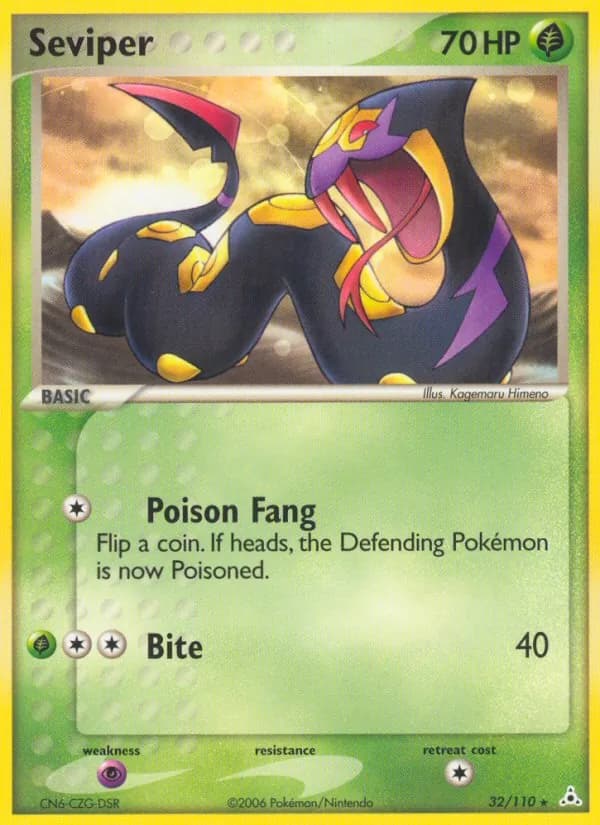 Seviper card in English