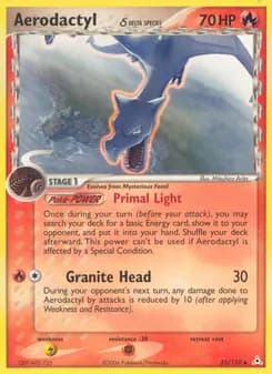 Aerodactyl δ card in English