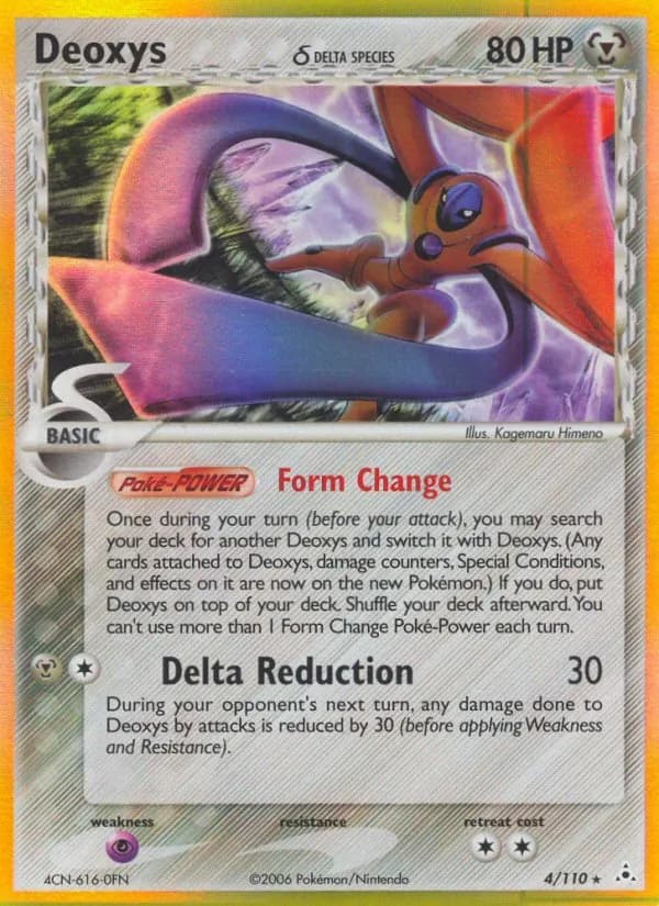 Deoxys δ card in English
