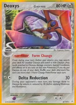 Deoxys δ card in English