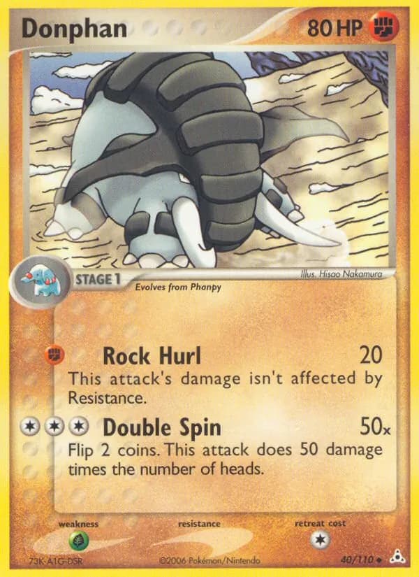 Donphan card in English