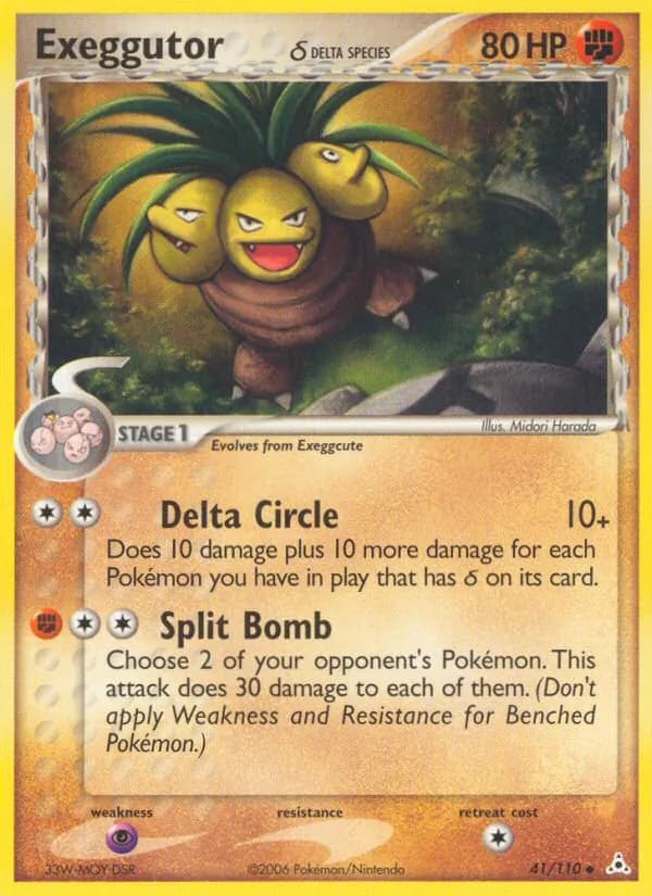 Exeggutor δ card in English