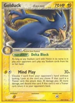 Golduck δ card in English
