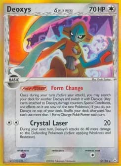 Deoxys δ card in English