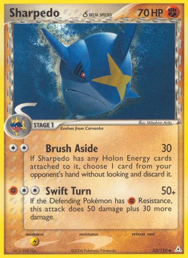 Sharpedo δ card in English