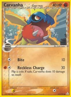 Carvanha δ card in English