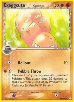 Exeggcute δ card in English