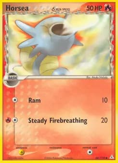 Horsea δ card in English