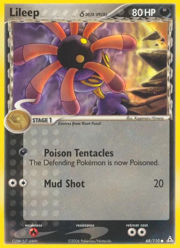 Lileep δ card in English