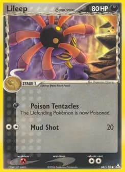 Lileep δ card in English