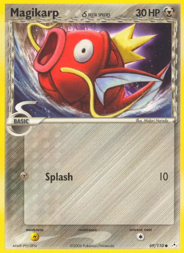 Magikarp δ card in English