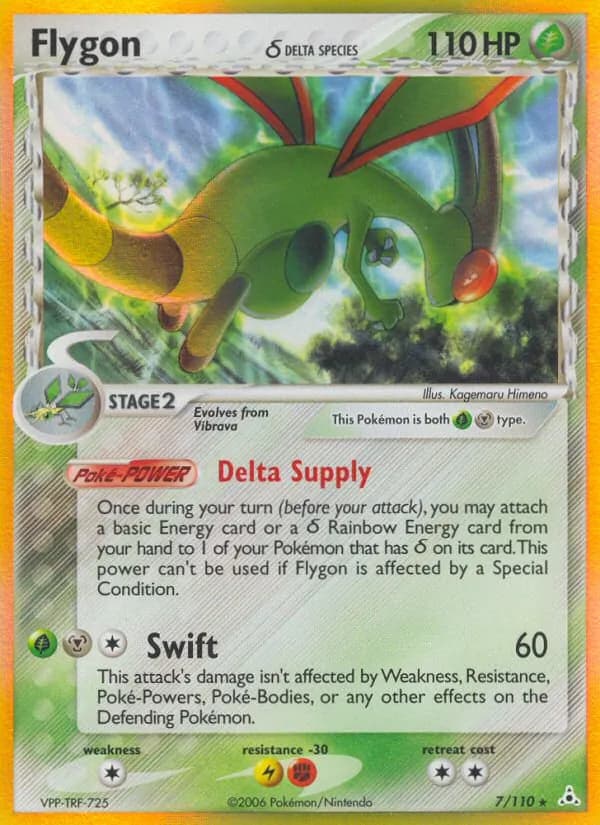 Flygon δ card in English