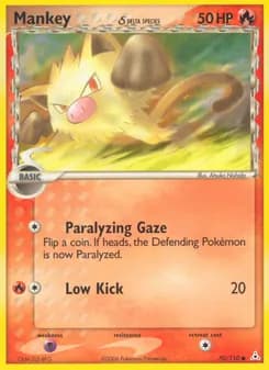 Mankey δ card in English