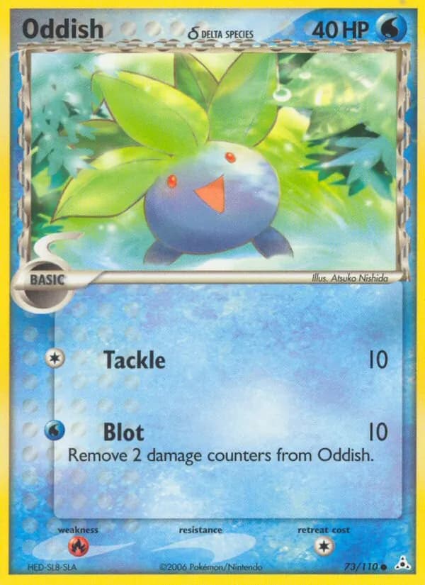 Oddish δ card in English