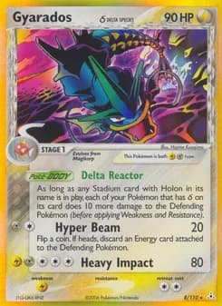 Gyarados δ card in English