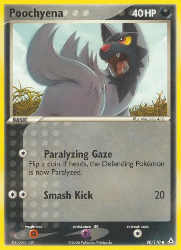 Poochyena card in English