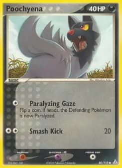 Poochyena card in English