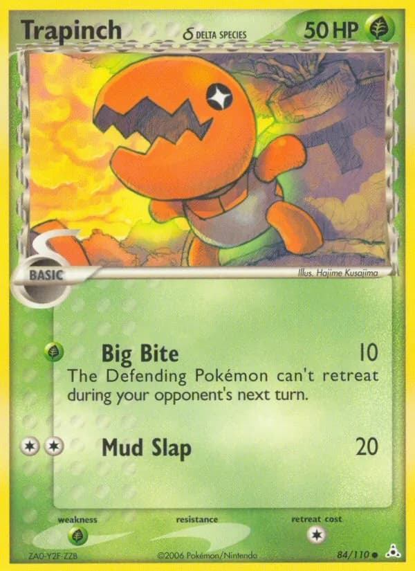 Trapinch δ card in English