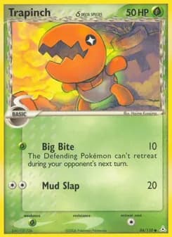 Trapinch δ card in English