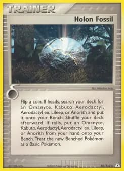 Holon Fossil card in English