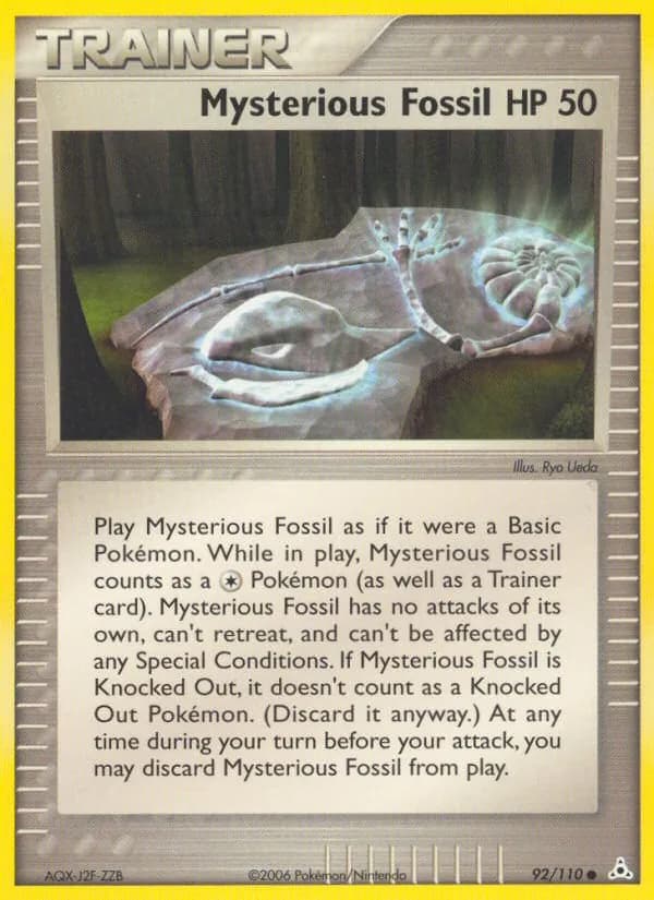 Mysterious Fossil card in English