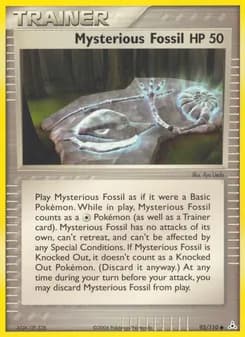 Mysterious Fossil card in English