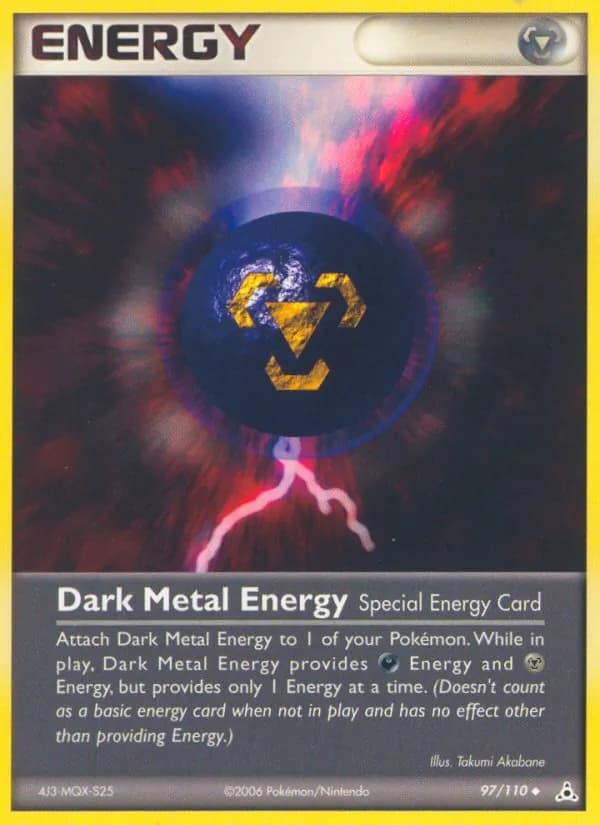 Dark Metal Energy card in English