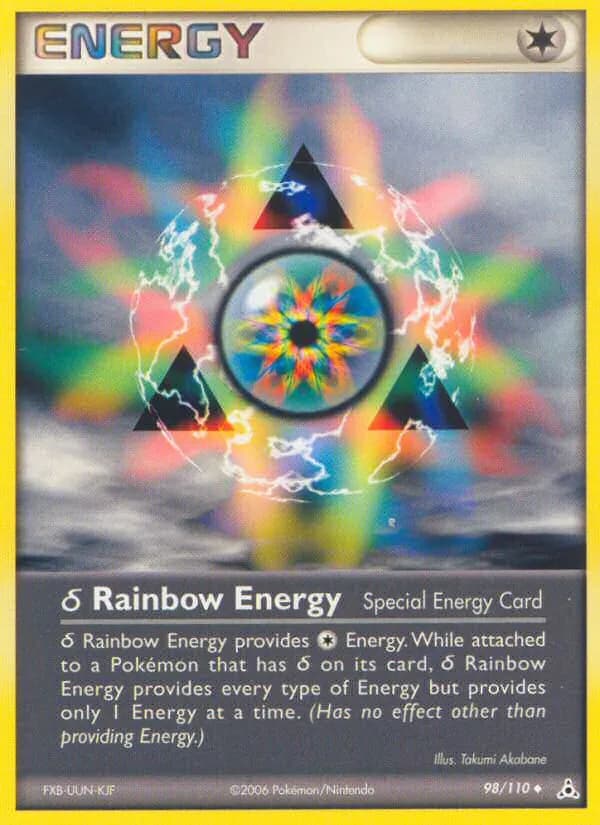 δ Rainbow Energy card in English